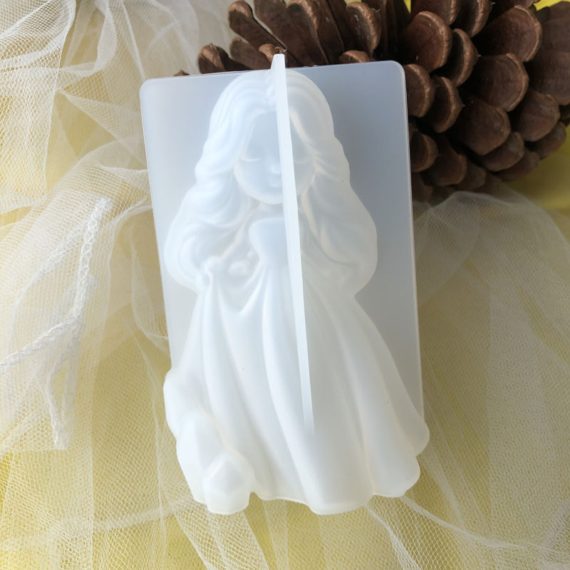 Art Craft Things - 3D Cute Princess Silicone Candle Mould