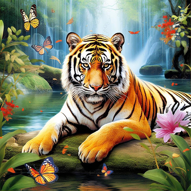 Art Craft Website - 1 Set of Tiger King Diamond