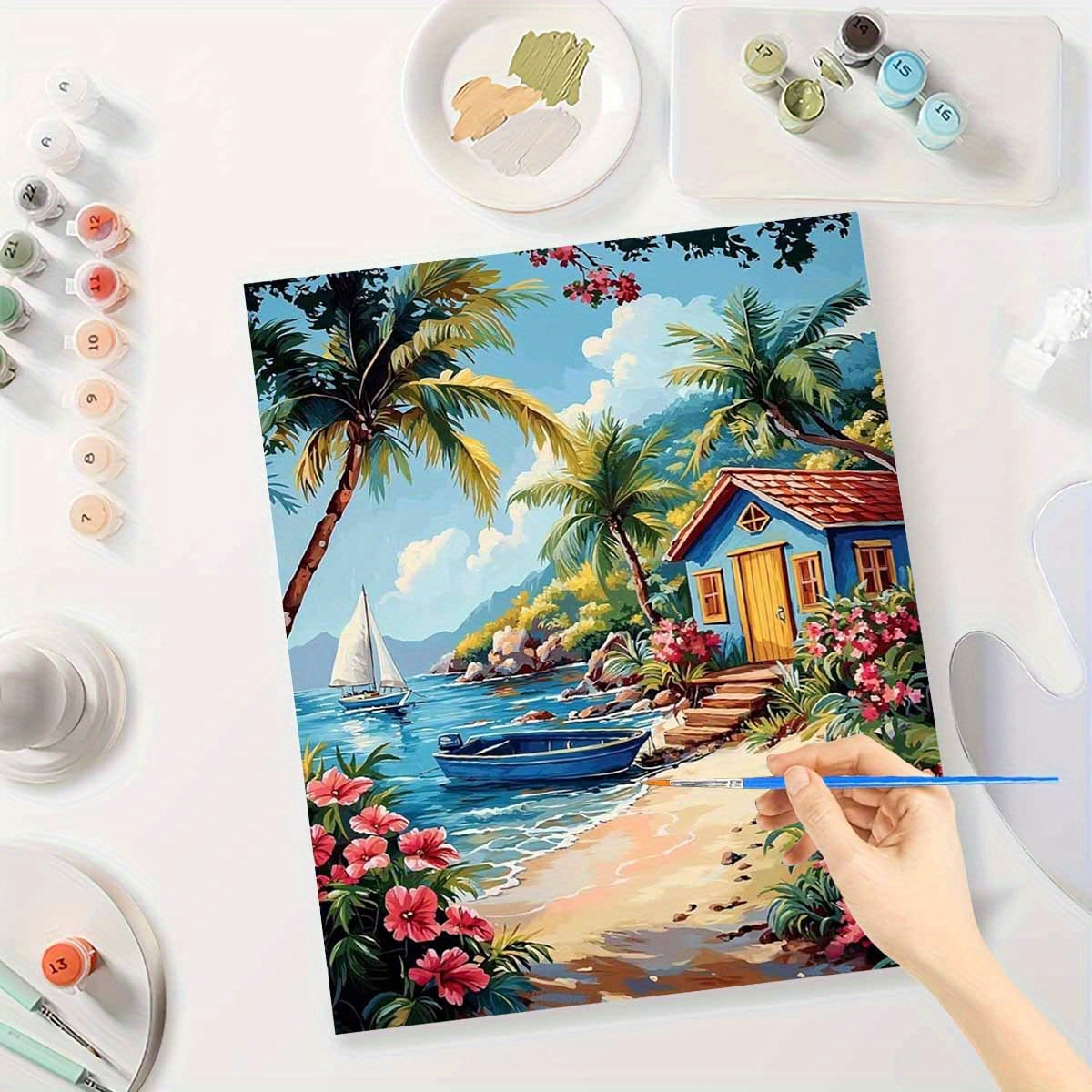 Art Craft Letter A - Paint By Numbers Kit for Adults