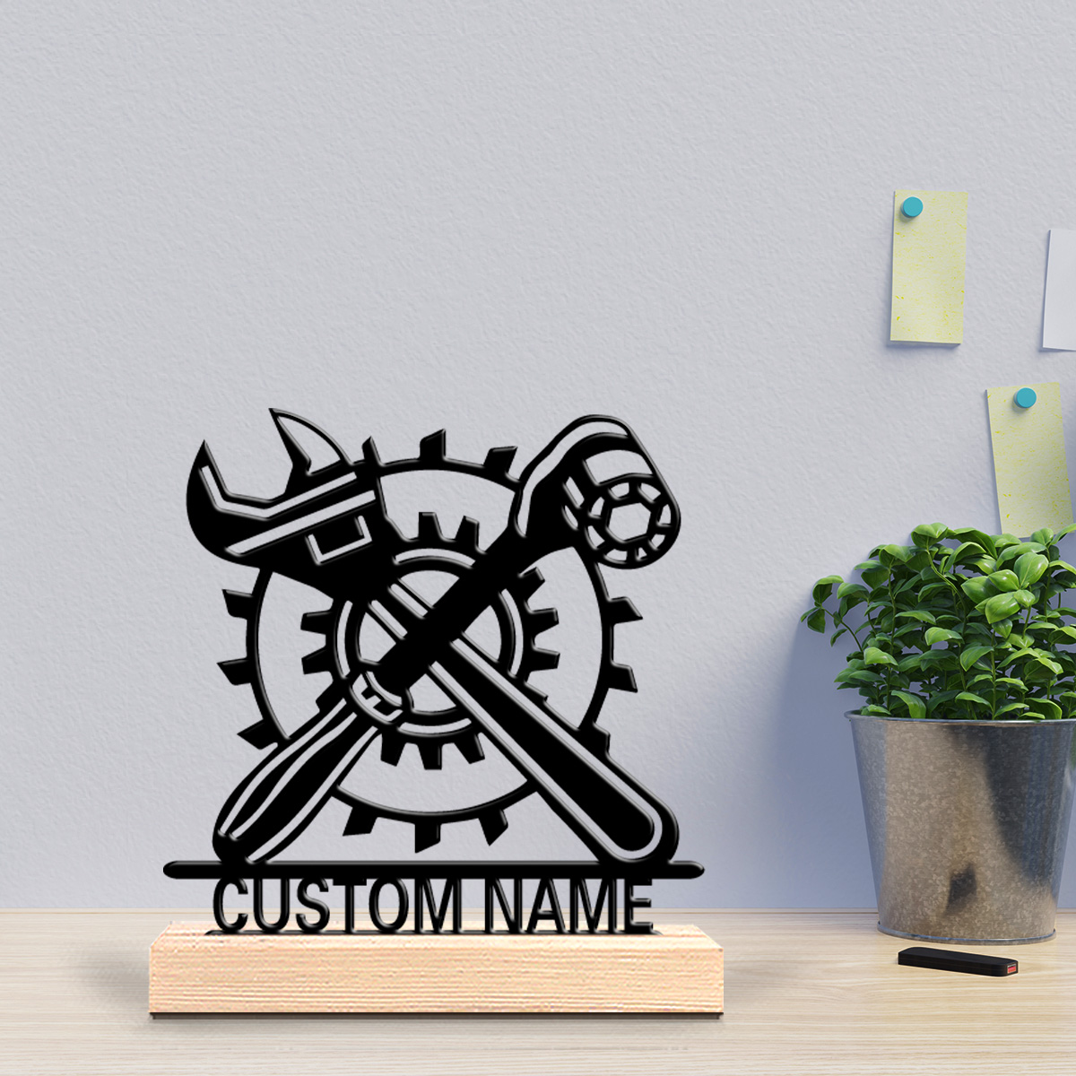 Art Craft Letter A - 1pc Wrench gear Customizable Letter Metal