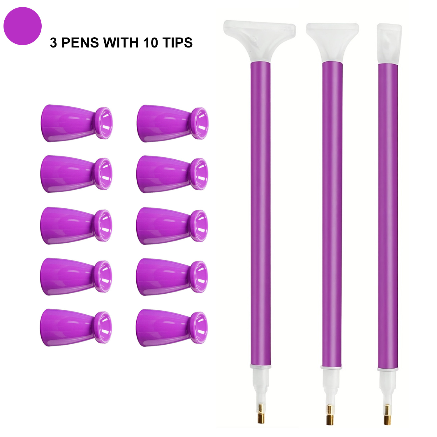 Art Craft Shop - 10 Silicone Tips & 3 Pens