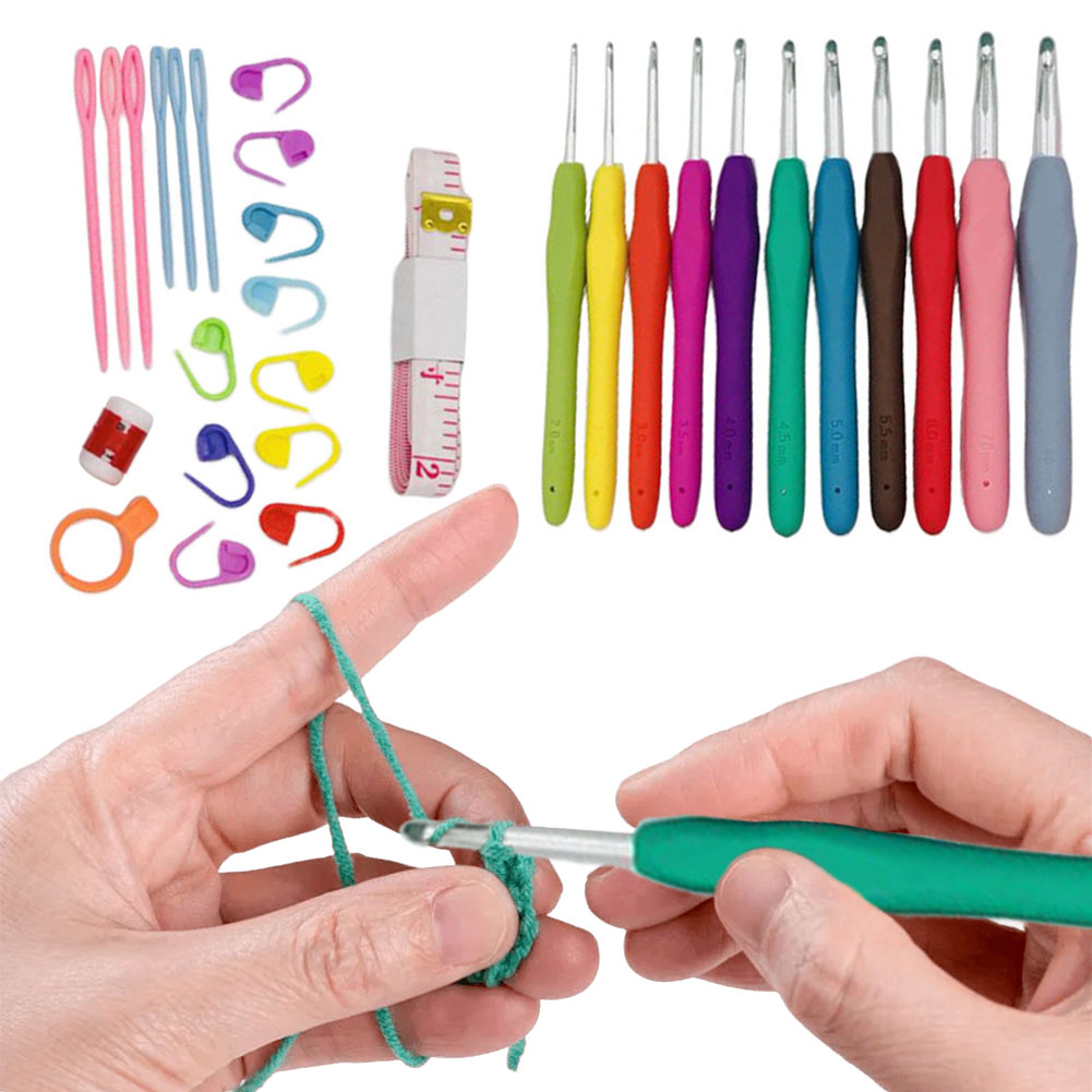 Crochet Hook Set - Crochet Hooks Set Aluminum Crochet Hooks