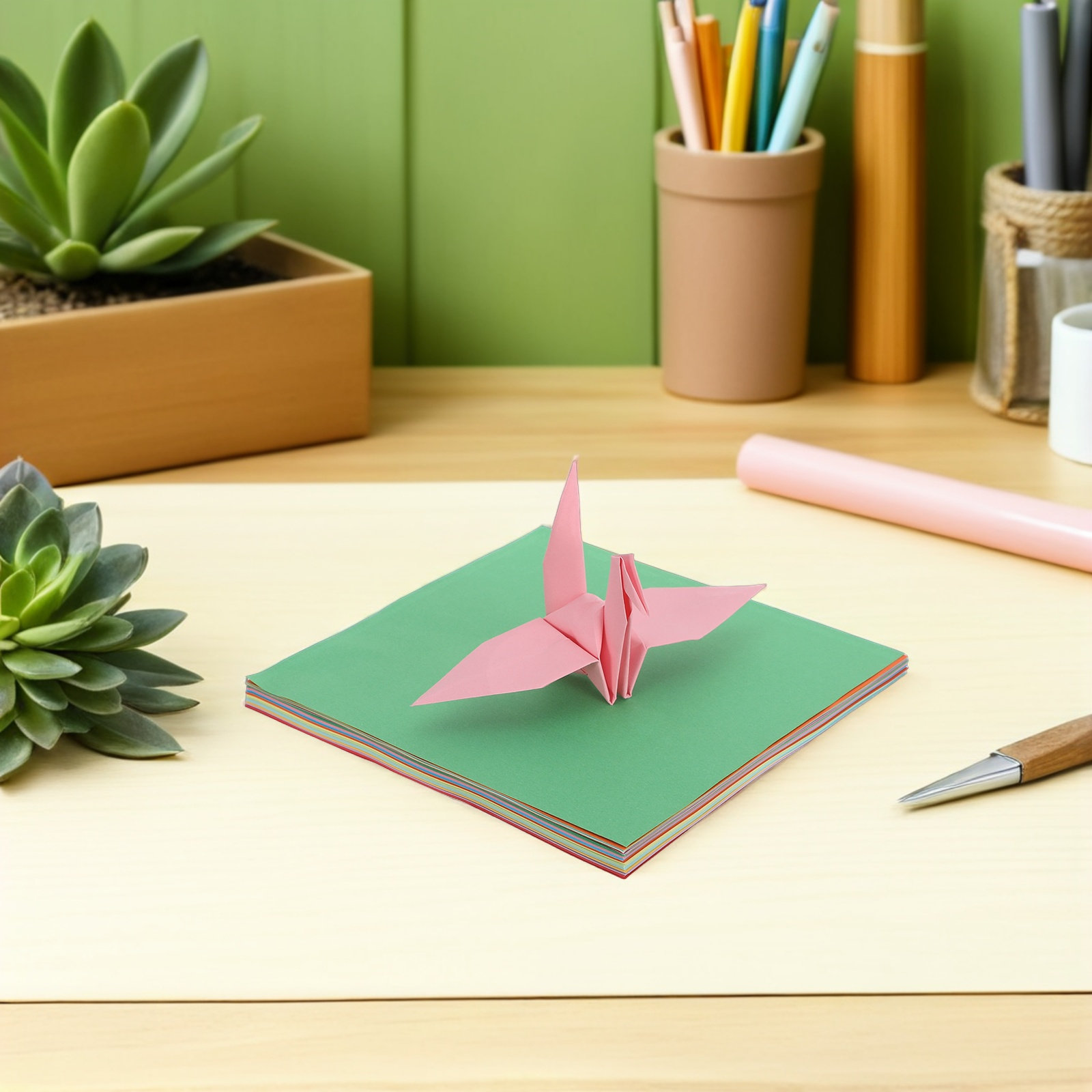 300Pcs Origami Paper Colorful  - огляд і ціна Art Craft Easy With Paper