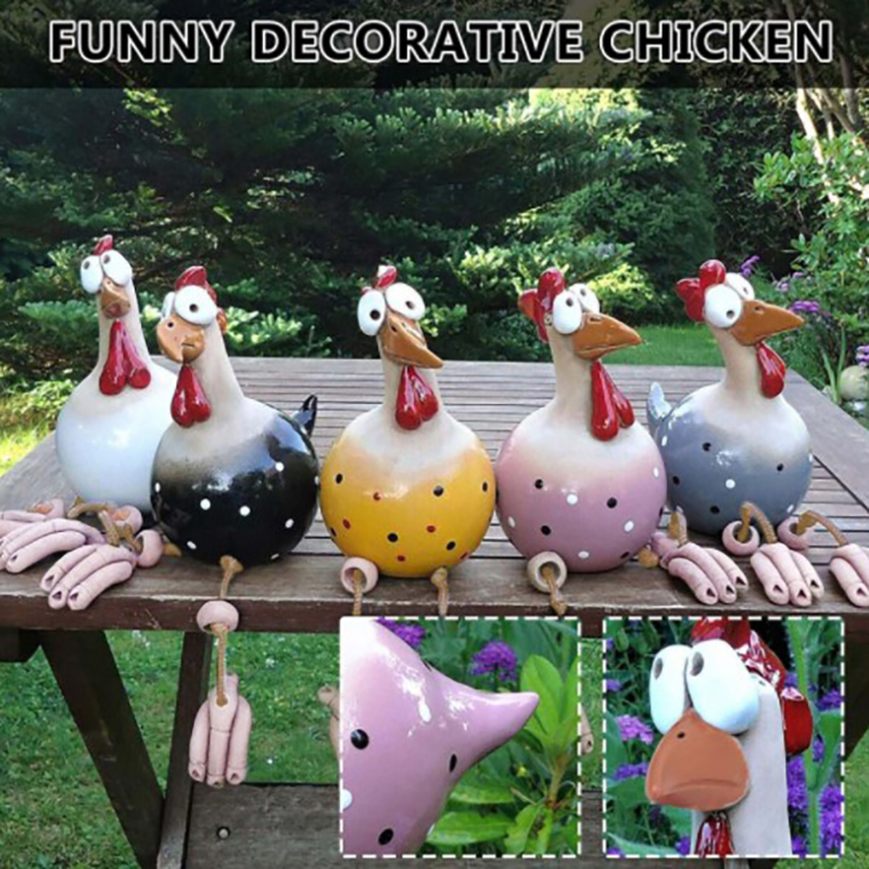 Funny Chicken Fence Decor Resi - огляд і ціна Art Craft Website