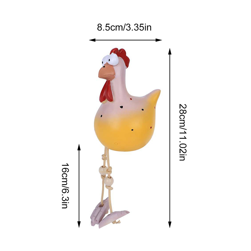 Funny Chicken Fence Decor Resi - огляд і ціна Art Craft Website