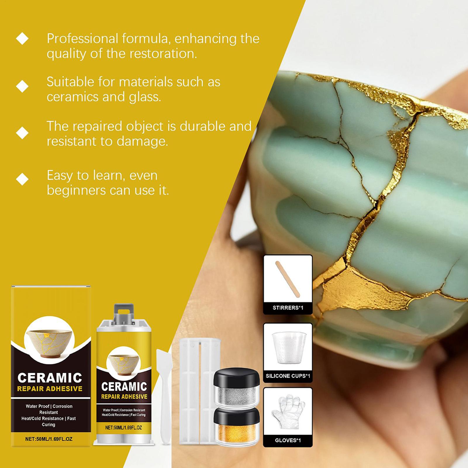 Gold Glue for Ceramics Glass S - огляд і ціна Art Craft Workshop