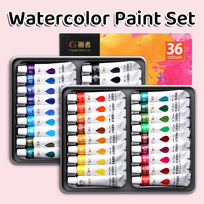36 Colors Watercolor Paint Set - огляд і ціна Art Craft Easy With Paper