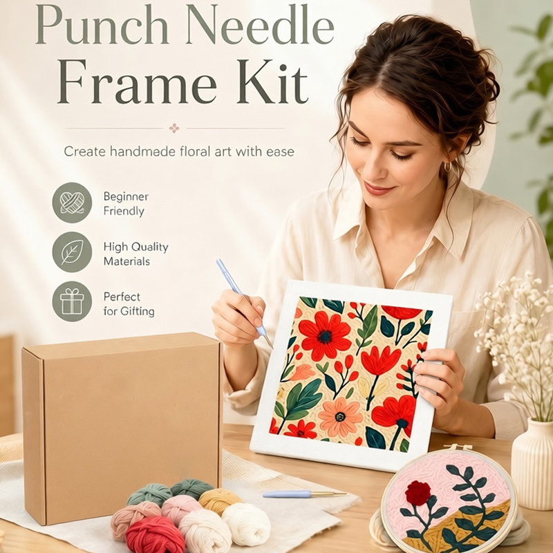 Punch Needle Kit with Frame fo - огляд і ціна Art Craft Easy With Paper