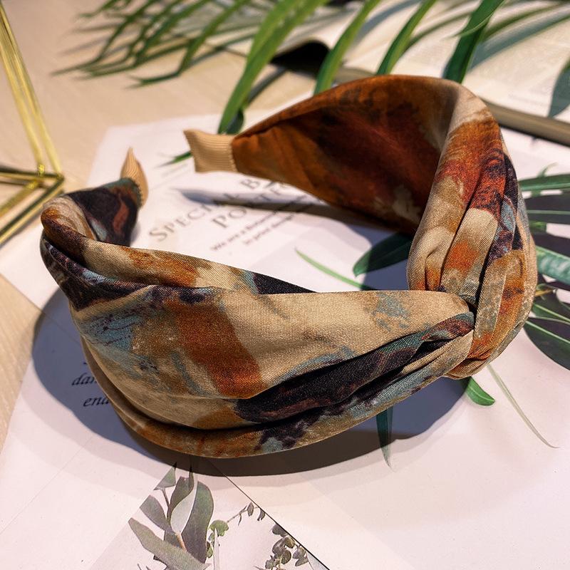 Tie-Dye Printed Headband - Vin - огляд і ціна Silk Painting Dye