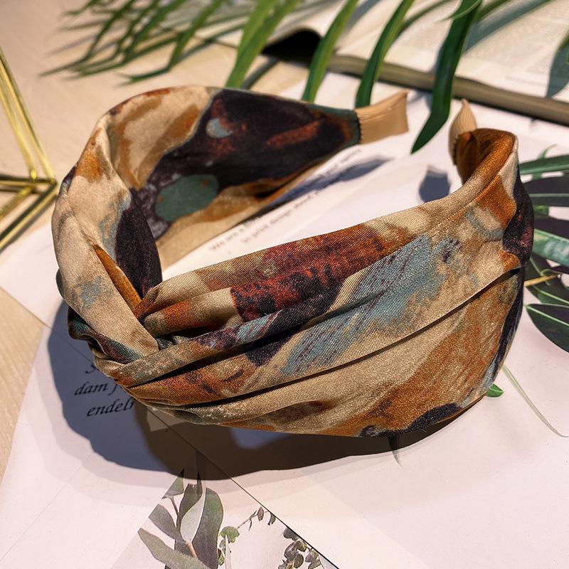 Tie-Dye Printed Headband - Vin - огляд і ціна Silk Painting Dye