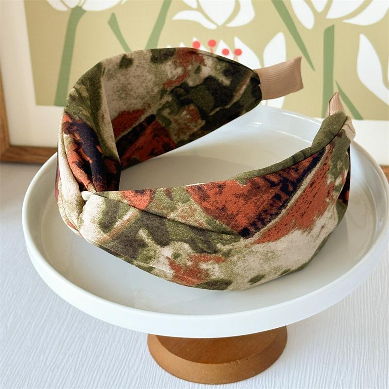 Tie-Dye Printed Headband - Vin - огляд і ціна Silk Painting Dye