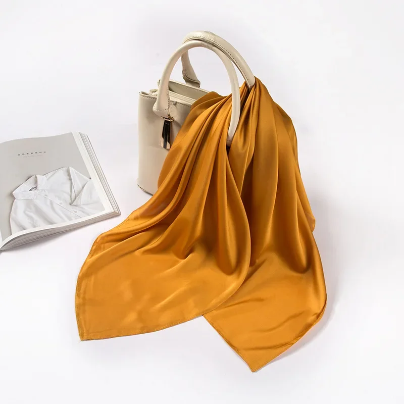 Satin Scarf Women 70cm Solid C - огляд і ціна Art Craft Shop