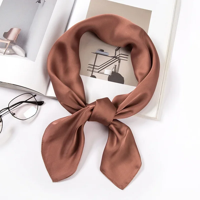 Satin Scarf Women 70cm Solid C - огляд і ціна Art Craft Shop