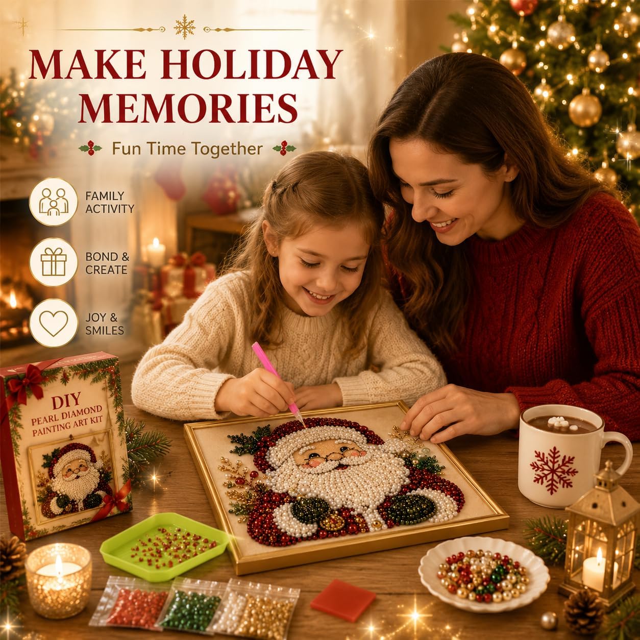 DIY Christmas Pearl Diamond Pa - огляд і ціна Art Craft Holiday