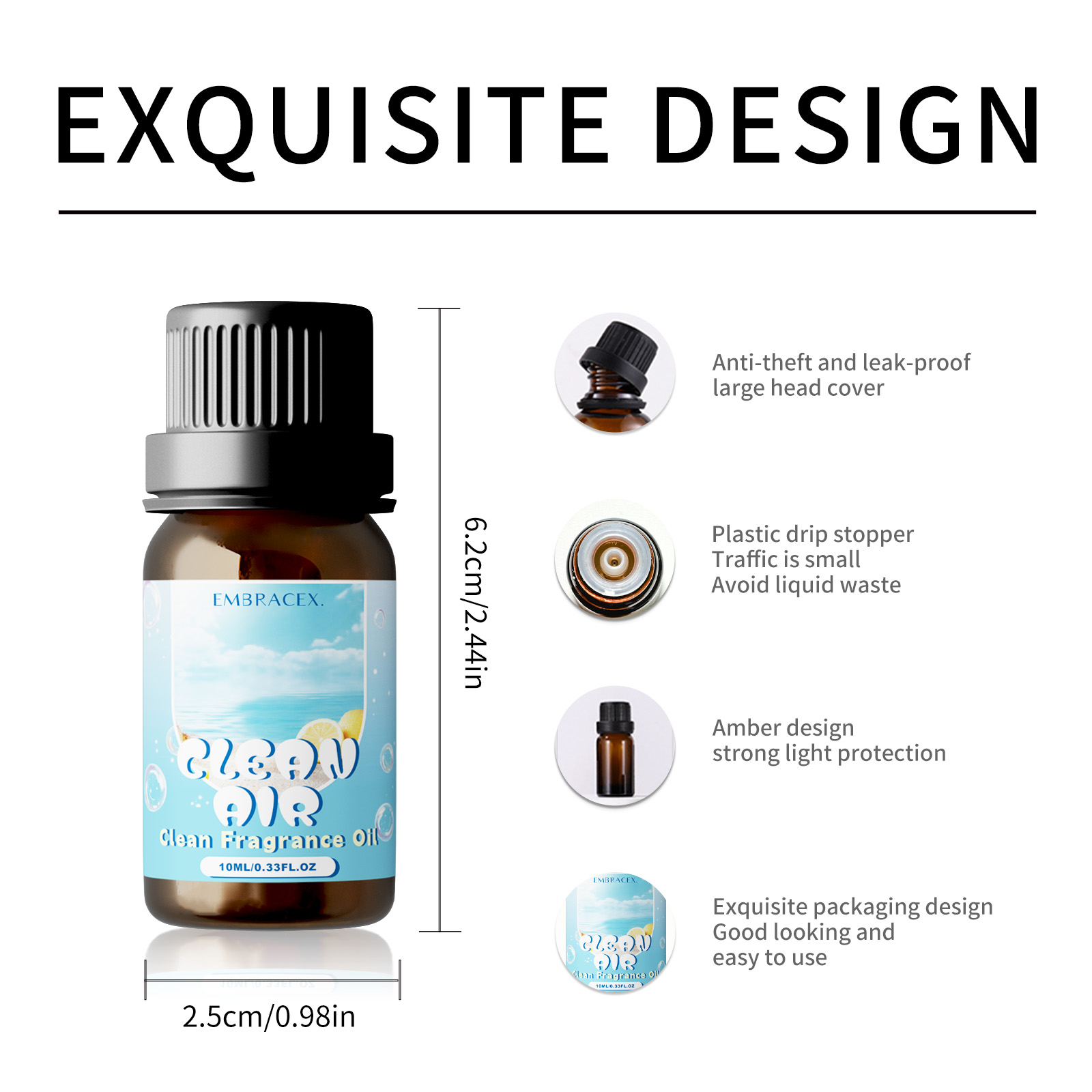 10ml Clean Air Essential Oil L - огляд і ціна Art Craft Things