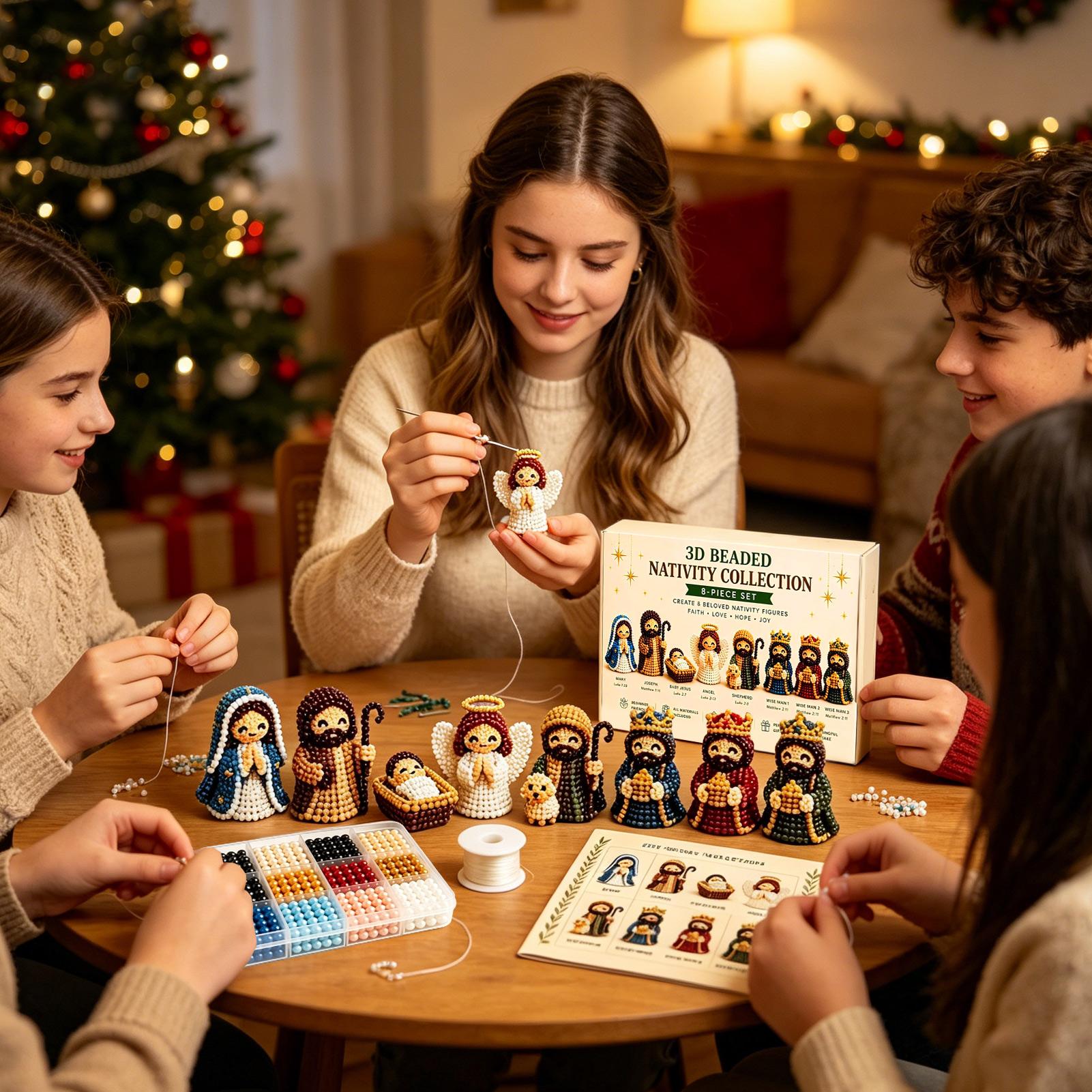 Nativity Bead Art Kit 3D Chris - огляд і ціна Art Craft Holiday