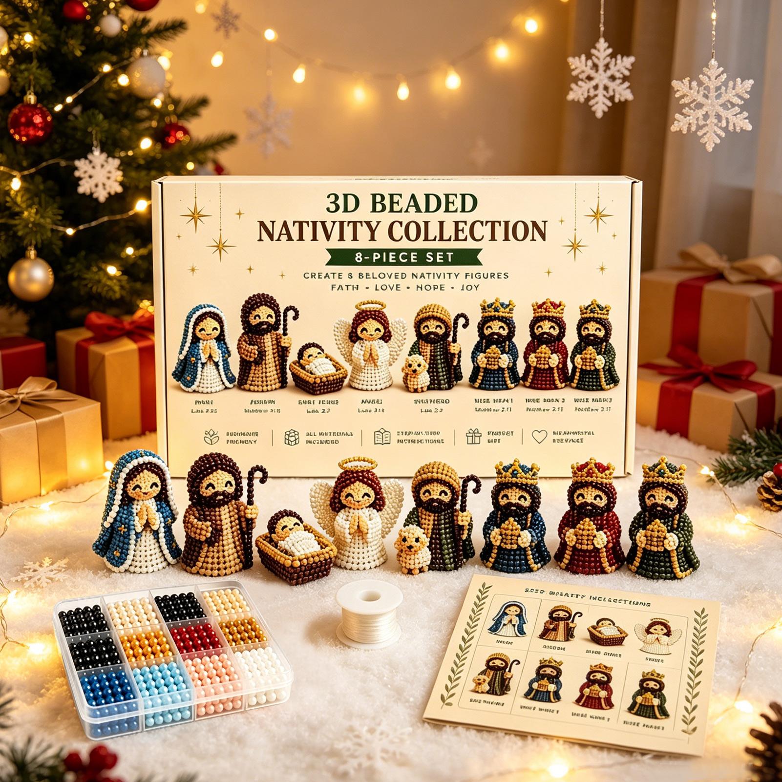 Nativity Bead Art Kit 3D Chris - огляд і ціна Art Craft Holiday