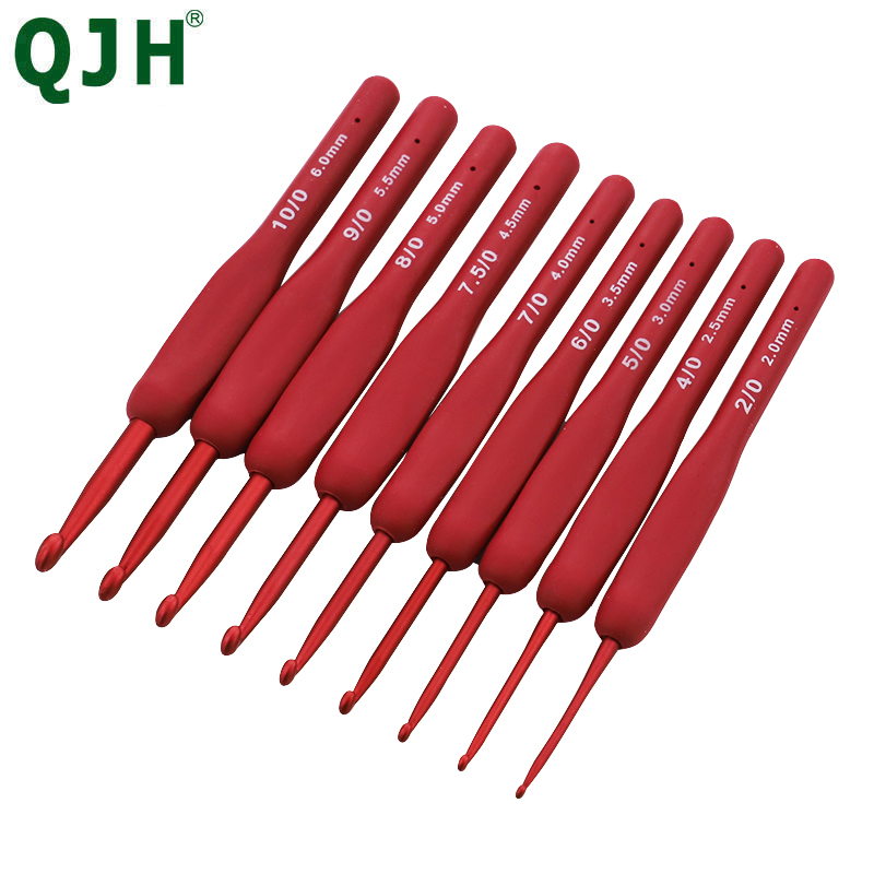 9pcs Silicone Handle Crochet H - огляд і ціна Crochet Hook Set