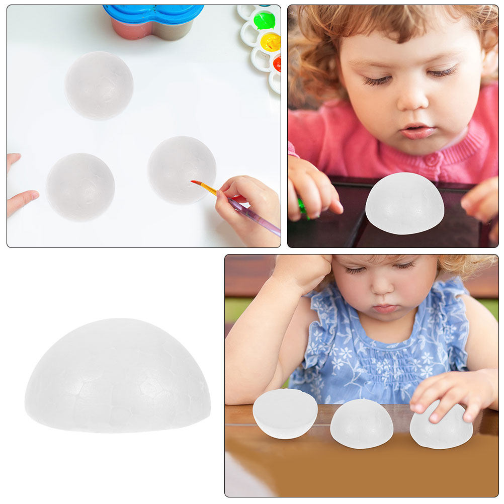 100Pcs White Half Round Foam B - огляд і ціна Art Craft Project