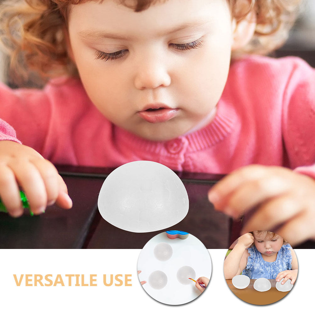 100Pcs White Half Round Foam B - огляд і ціна Art Craft Project