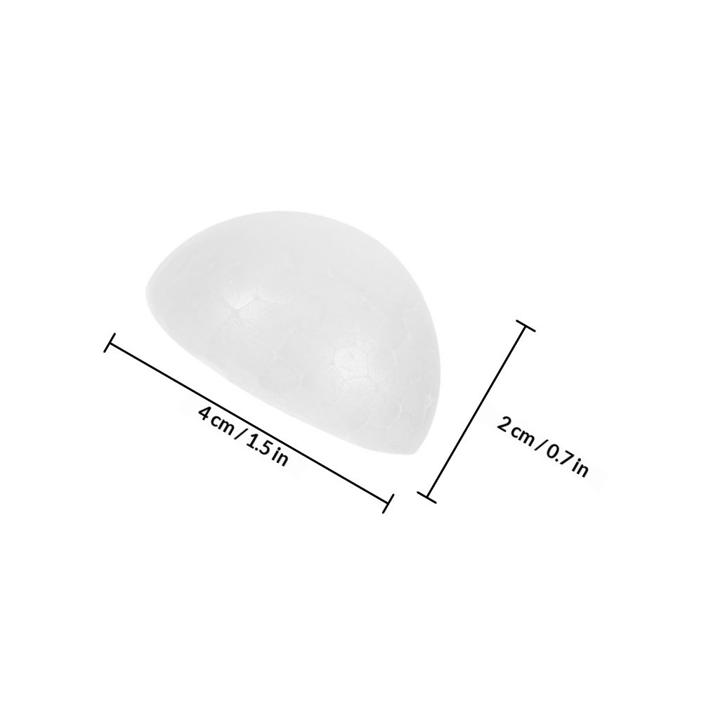 100Pcs White Half Round Foam B - огляд і ціна Art Craft Project
