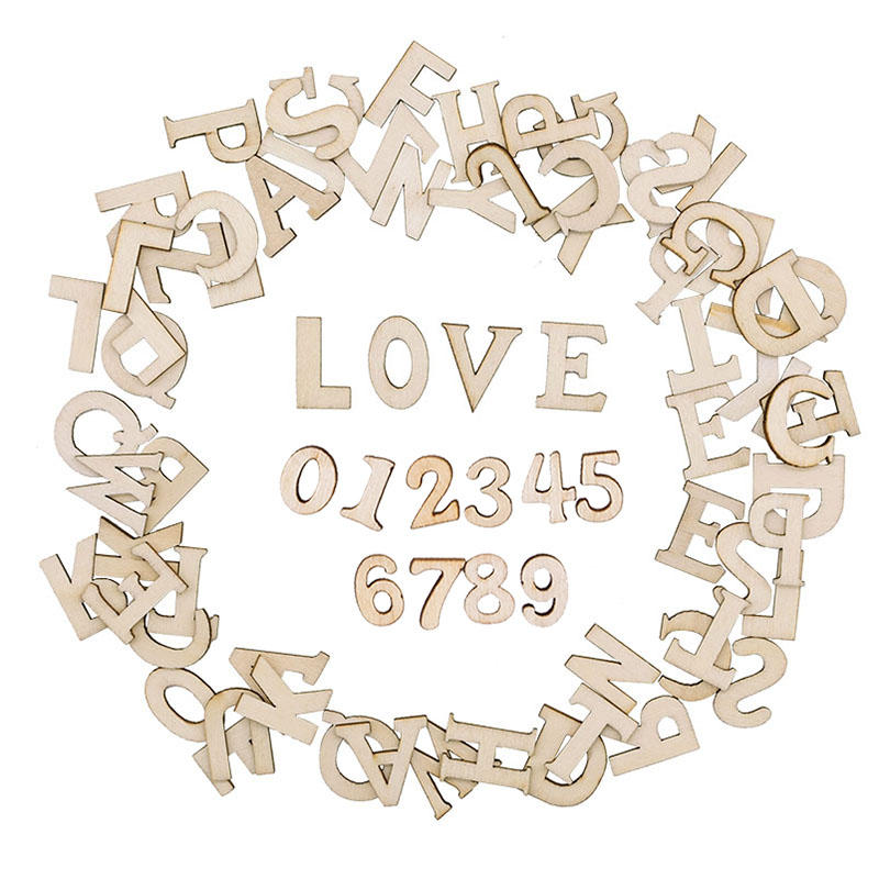 100pcs Wood English Alphabet D - огляд і ціна Art Craft Letter A