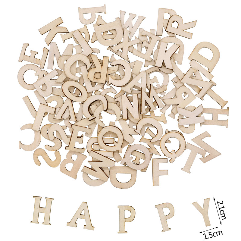100pcs Wood English Alphabet D - огляд і ціна Art Craft Letter A