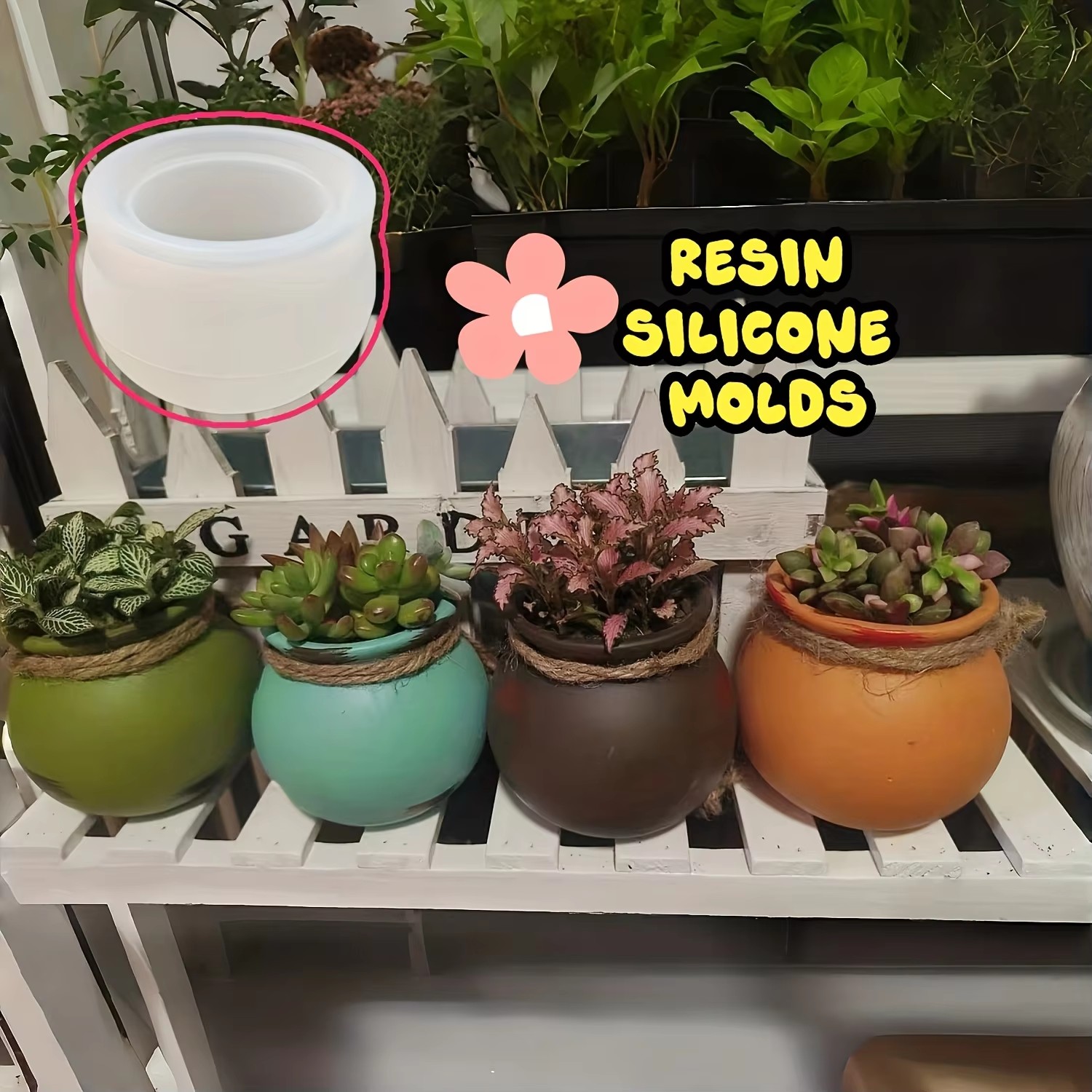 Silicone Flower Pot Molds, Res - огляд і ціна Art Craft Things