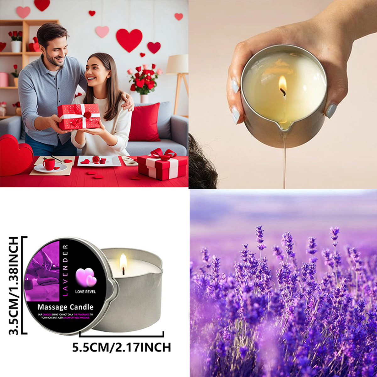 Massage Oil Candle Lavender 2o - огляд і ціна Soy Candle Fragrance Oil