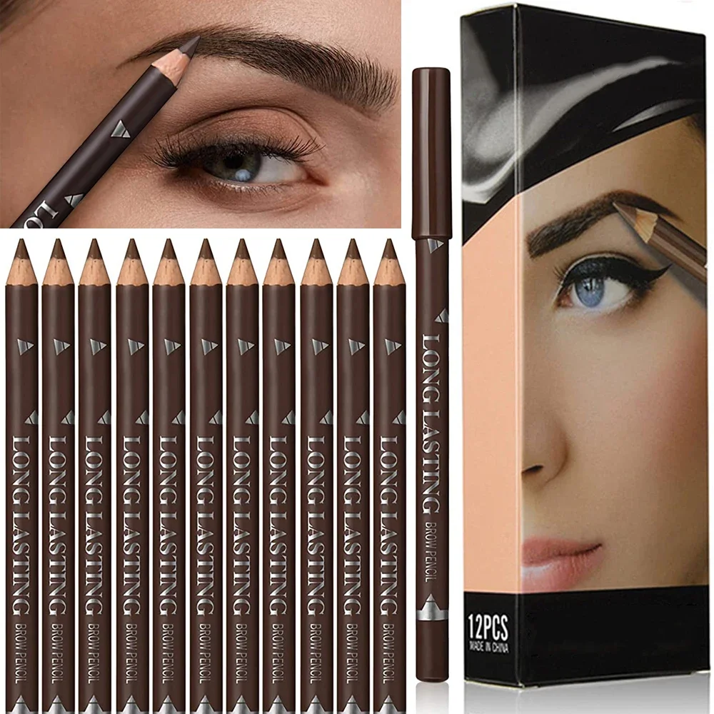 6/12Pcs Eye Brow Pencil Waterp - огляд і ціна Colored Pencil Professional