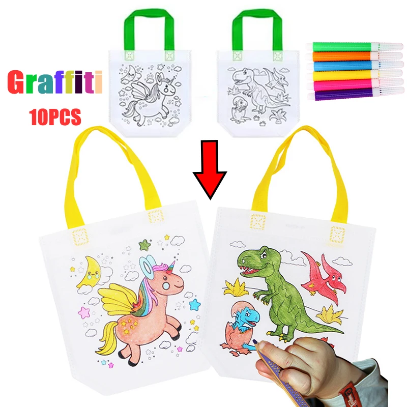 1-10pcs Sets DIY Graffiti Bag  - огляд і ціна Art Craft 5 Year Old