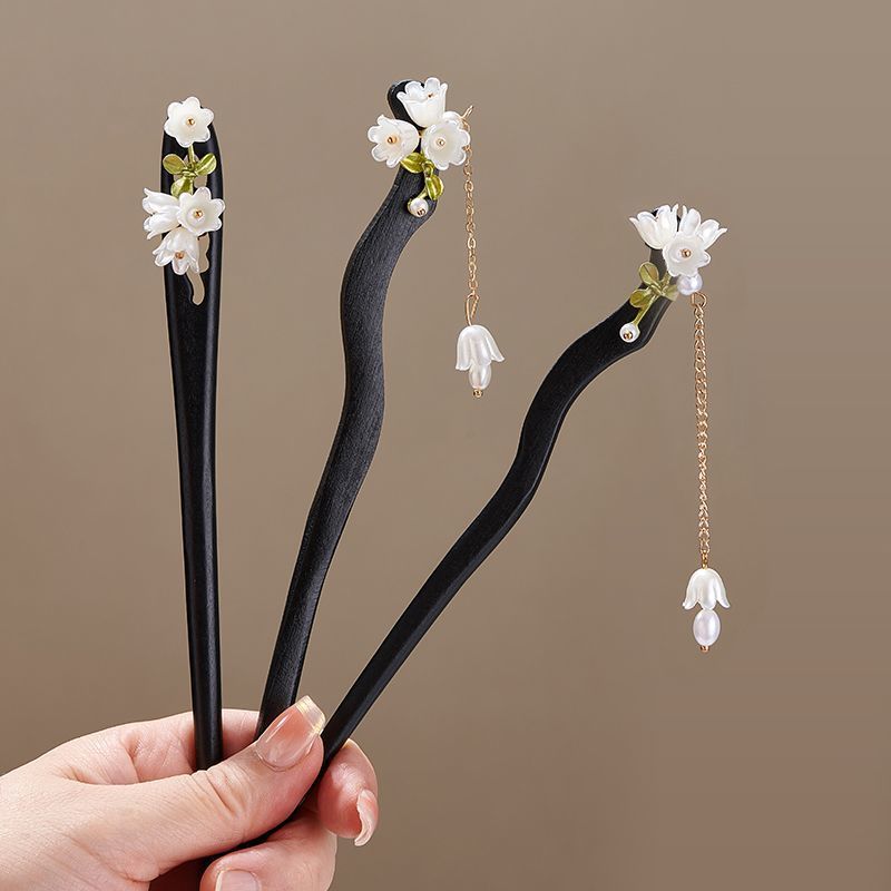 Wooden Flower Hairpin Vintage  - огляд і ціна Art Craft Shop