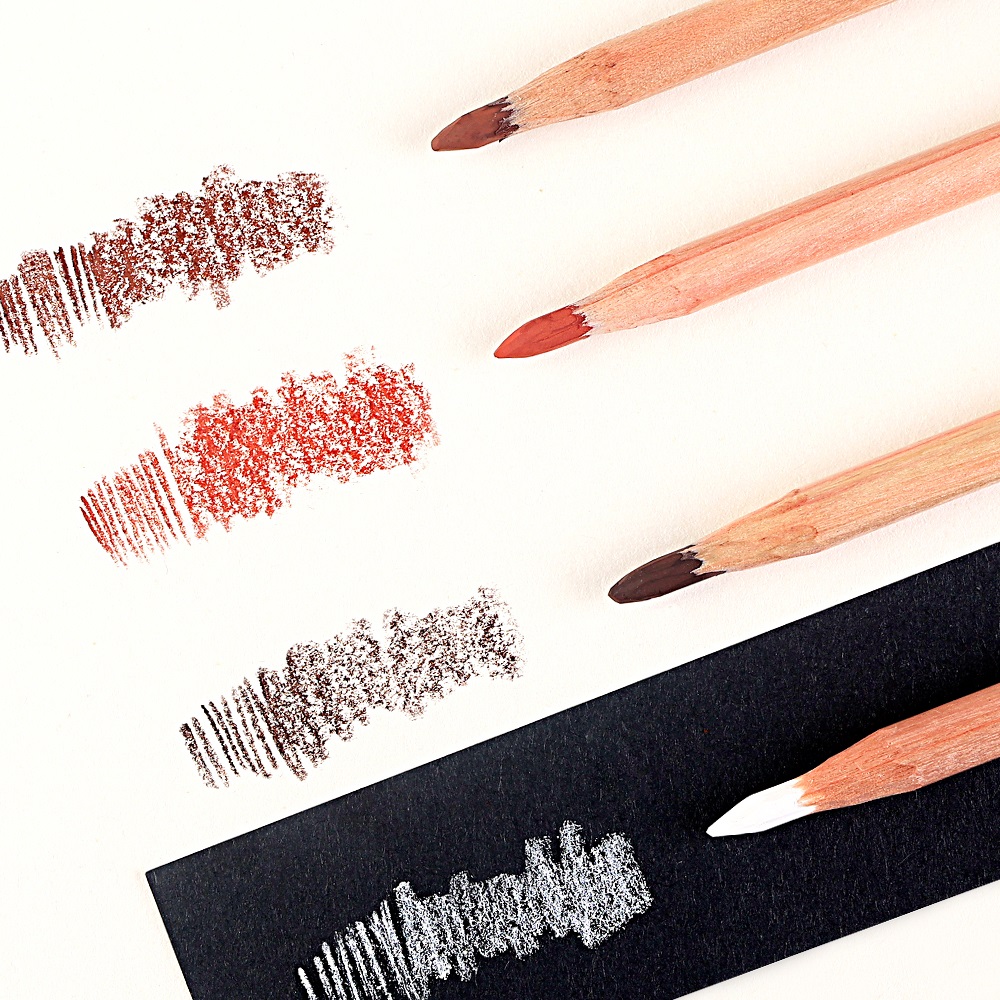 4Pcs Professional Sketch Charc - огляд і ціна Colored Pencil Professional