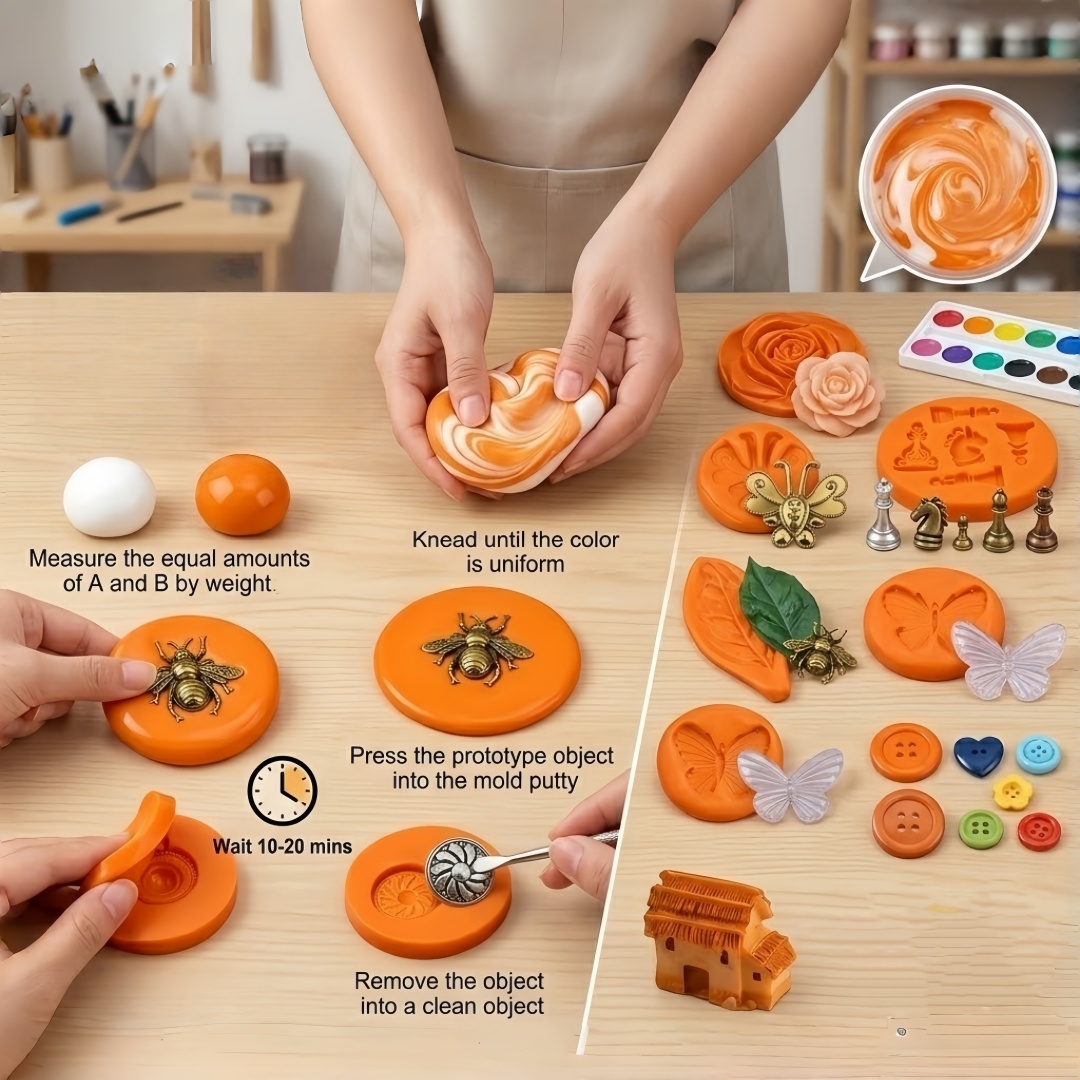 Silicone Putty DIY Crafting Se - огляд і ціна Art Craft Project