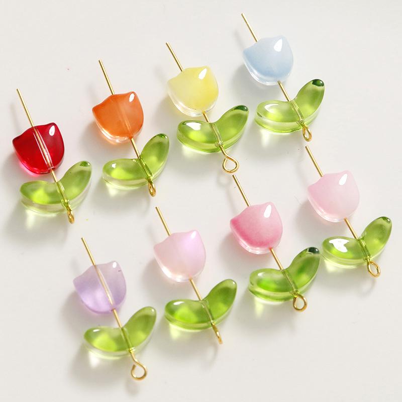 Lampwork  Flower Beads 30Pcs M - огляд і ціна Art Craft Project