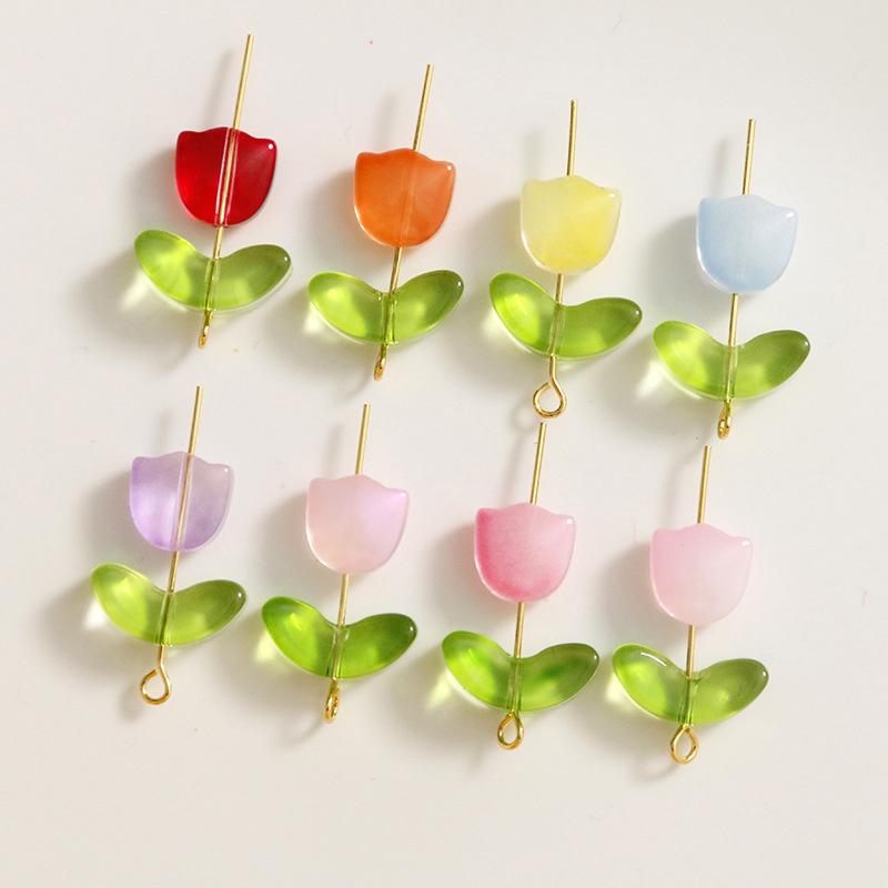 Lampwork  Flower Beads 30Pcs M - огляд і ціна Art Craft Project