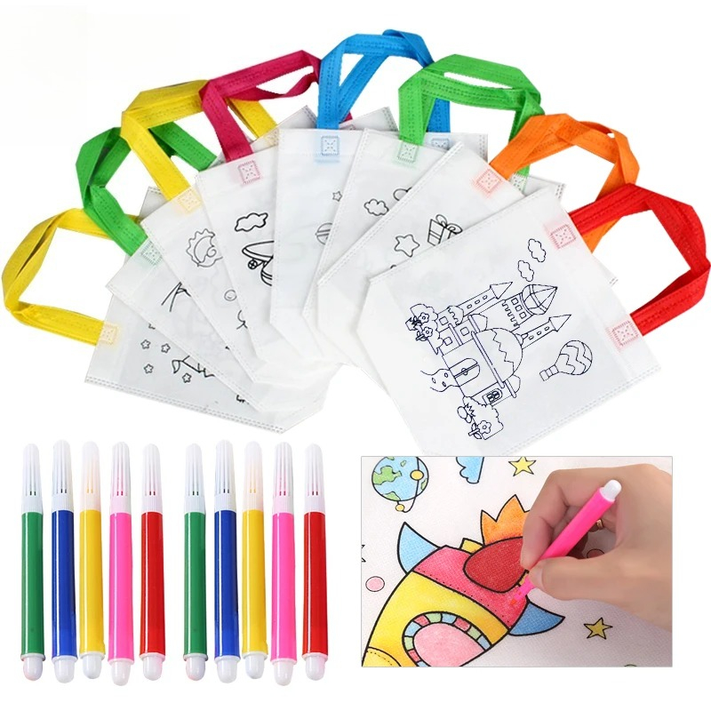 20pcs DIY Graffiti Bag Colorin - огляд і ціна Art Craft 5 Year Old