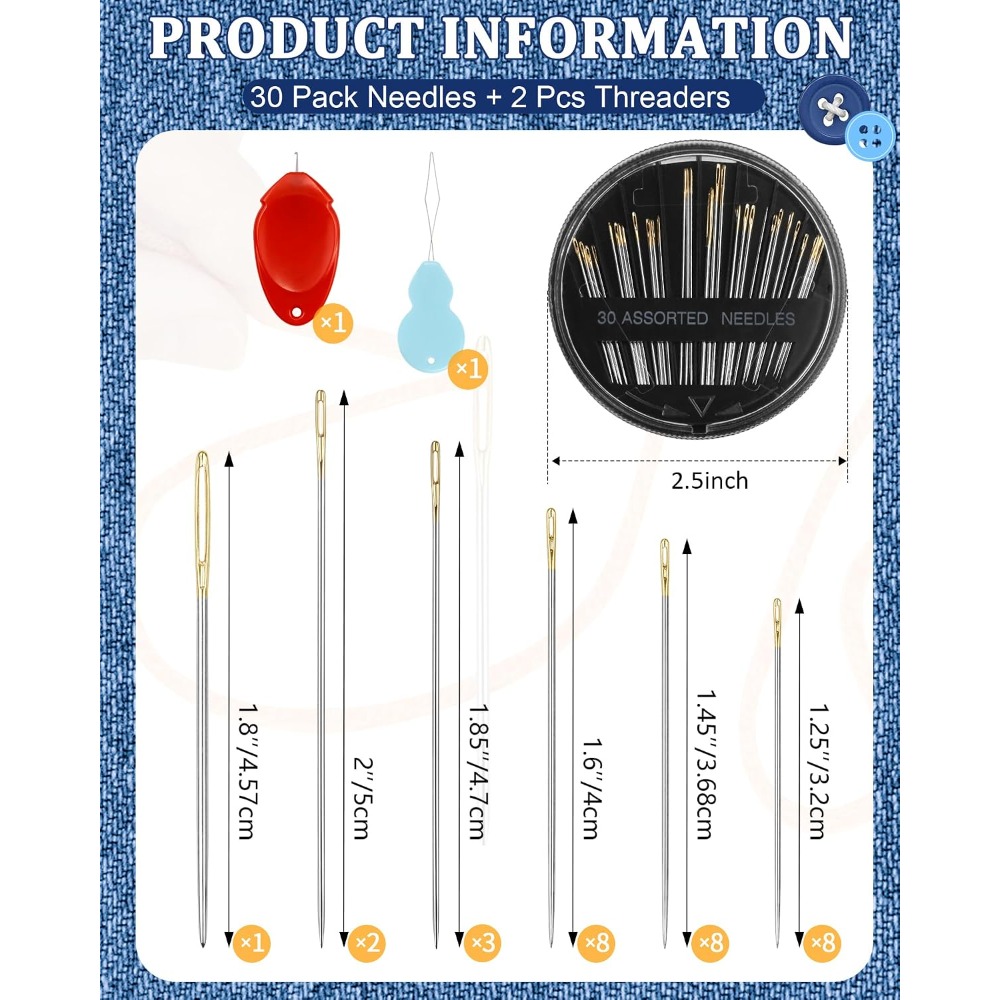 30-Count Steel Hand Sewing Nee - огляд і ціна Art Craft Project