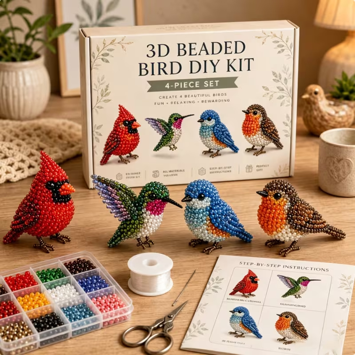 Mini 3D Beaded Animal DIY Kit, - огляд і ціна Art Craft Website