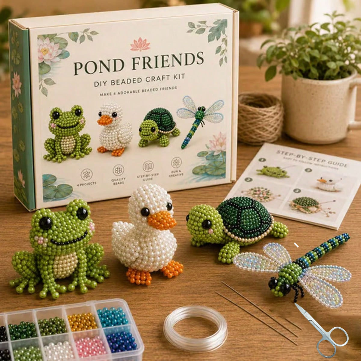 Mini 3D Beaded Animal DIY Kit, - огляд і ціна Art Craft Website