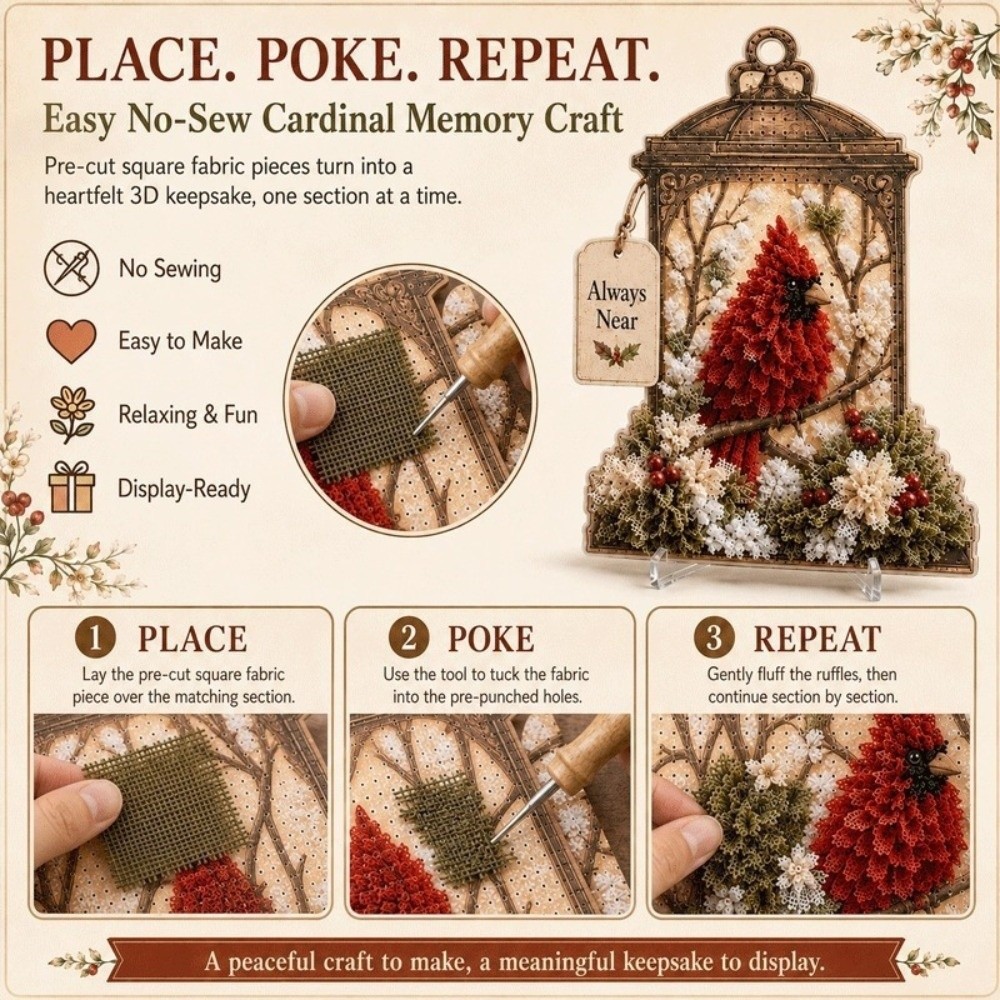 No Sewing Fabric Poke Art Easy - огляд і ціна Art Craft Easy
