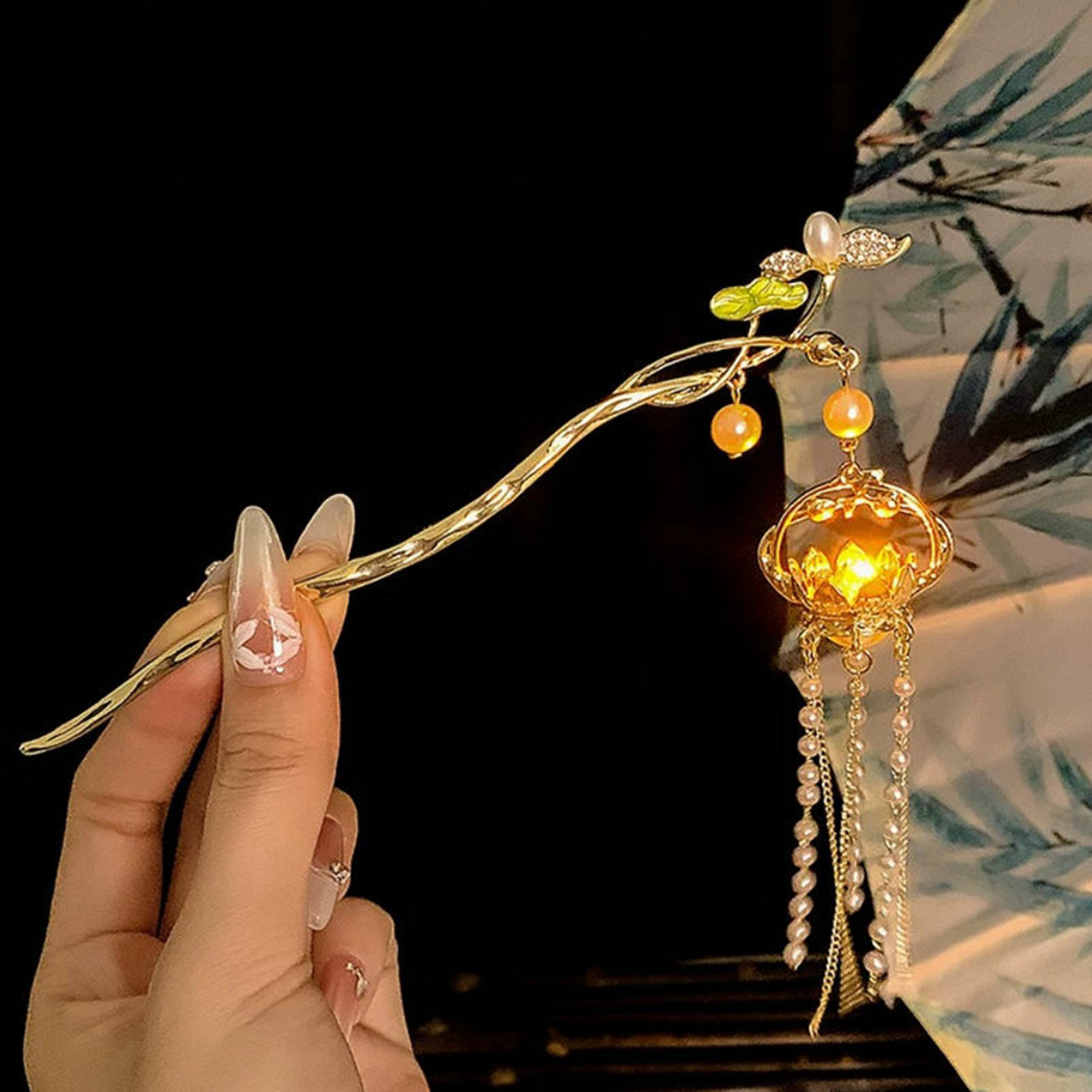 Luminous Flower Hairpin For Wo - огляд і ціна Art Craft Shop
