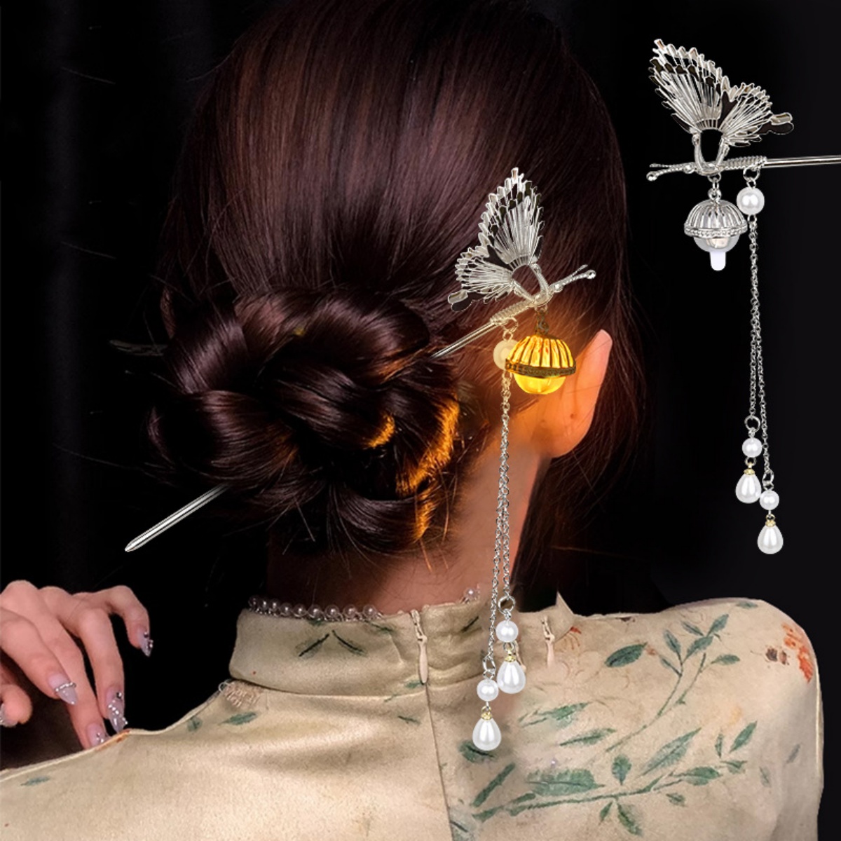 Luminous Flower Hairpin For Wo - огляд і ціна Art Craft Shop
