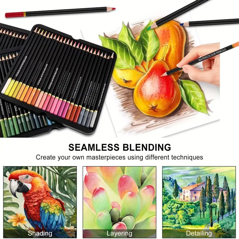 Brutfuner 72 Watercolor Pencil - огляд і ціна Colored Pencil Professional