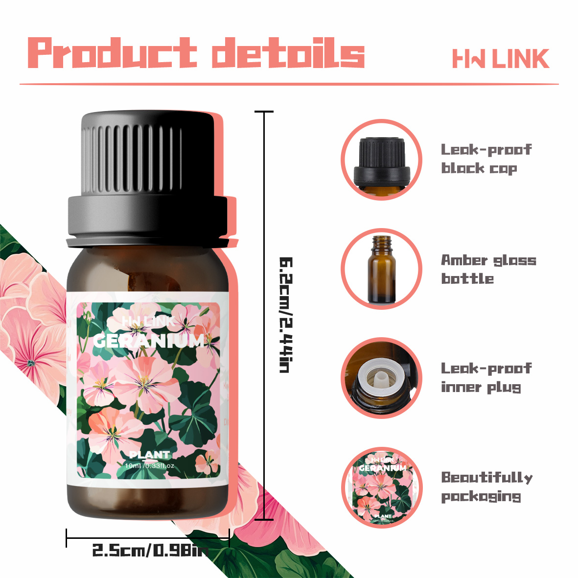 Geranium Essential Oil 10ml 10 - огляд і ціна Art Craft Things
