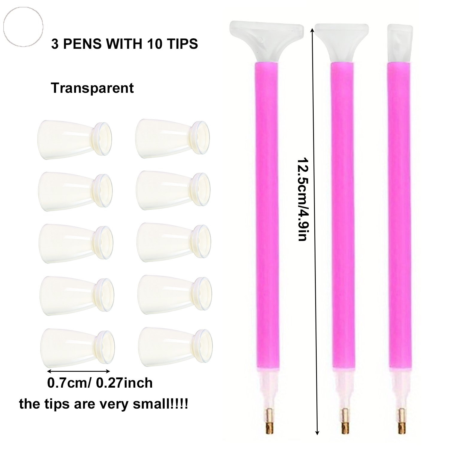 10 Silicone Tips & 3 Pens Diam - огляд і ціна Art Craft Shop