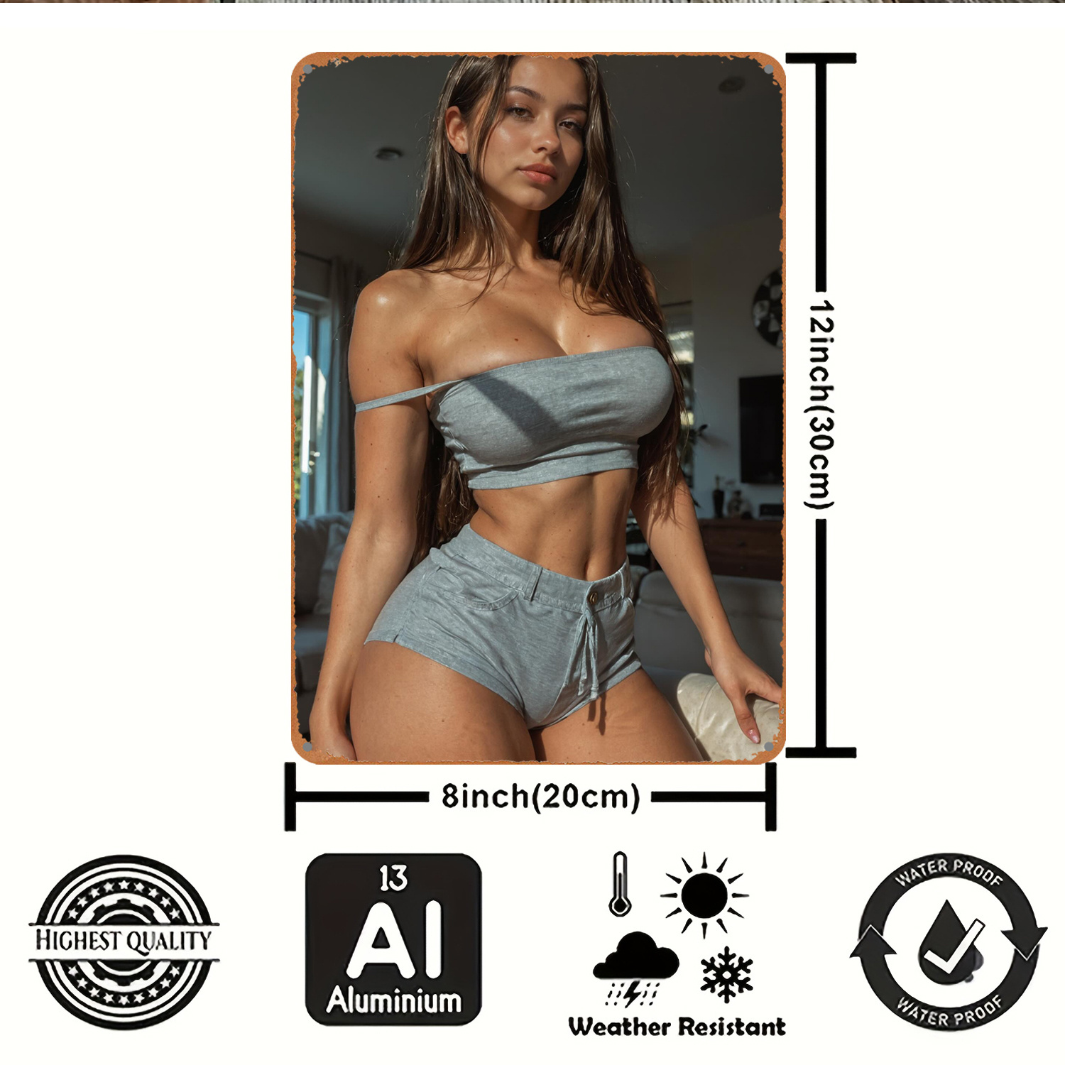 2D Metal Sign Wall Art Decor,  - огляд і ціна Art Craft Shop