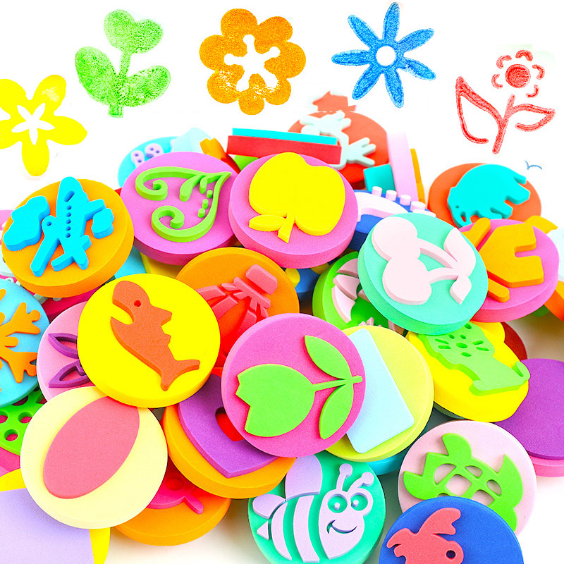 6Pcs/bag Foam Stamps for Paint - огляд і ціна Art Craft 5 Year Old