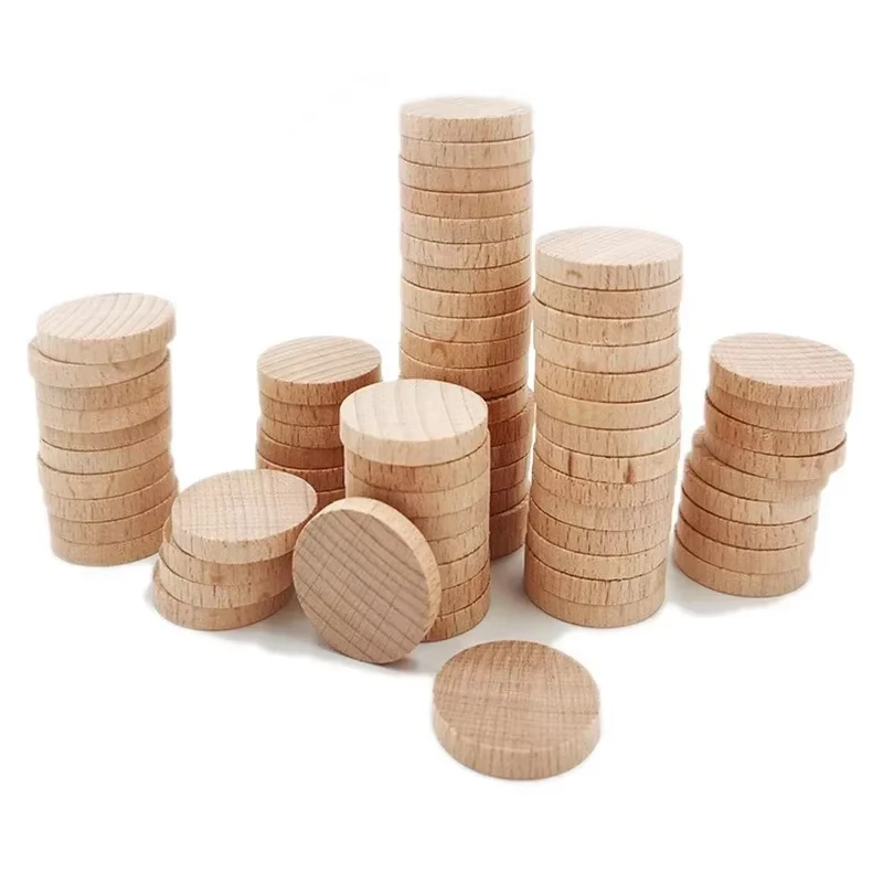 1-6cm Unfinished Wood Round Co - огляд і ціна Art Craft Website
