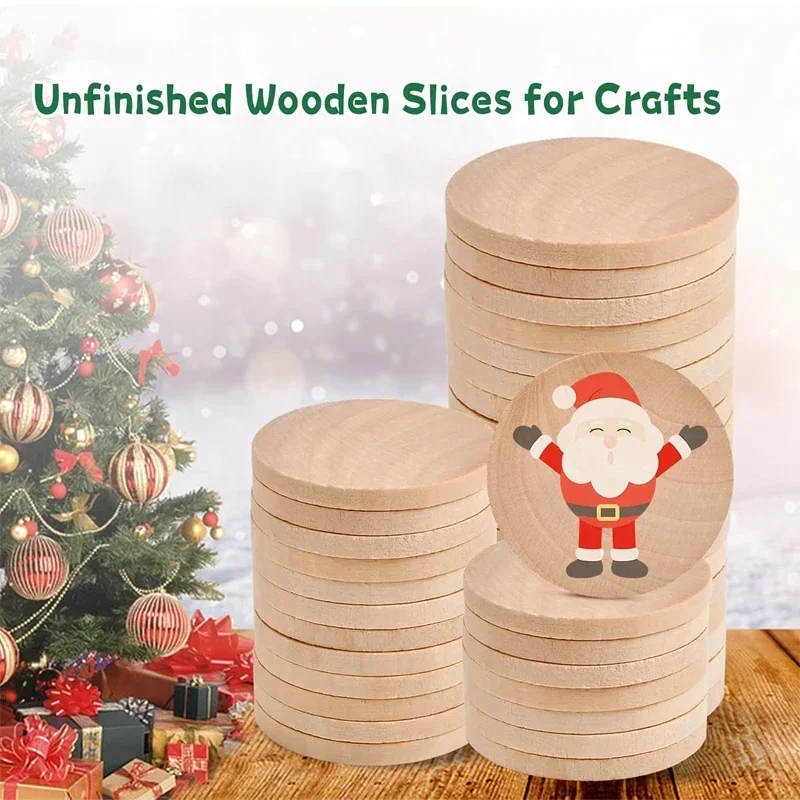 1-6cm Unfinished Wood Round Co - огляд і ціна Art Craft Website